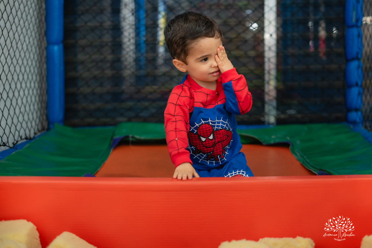 Gustavo – Gustavo 3 Anos – Ricardo – Samantha - Criança Feliz – Fotografia de Família – Homem Aranha – Fest Club - Parabéns – Antonio Rocha Fotografias – Pelotas 