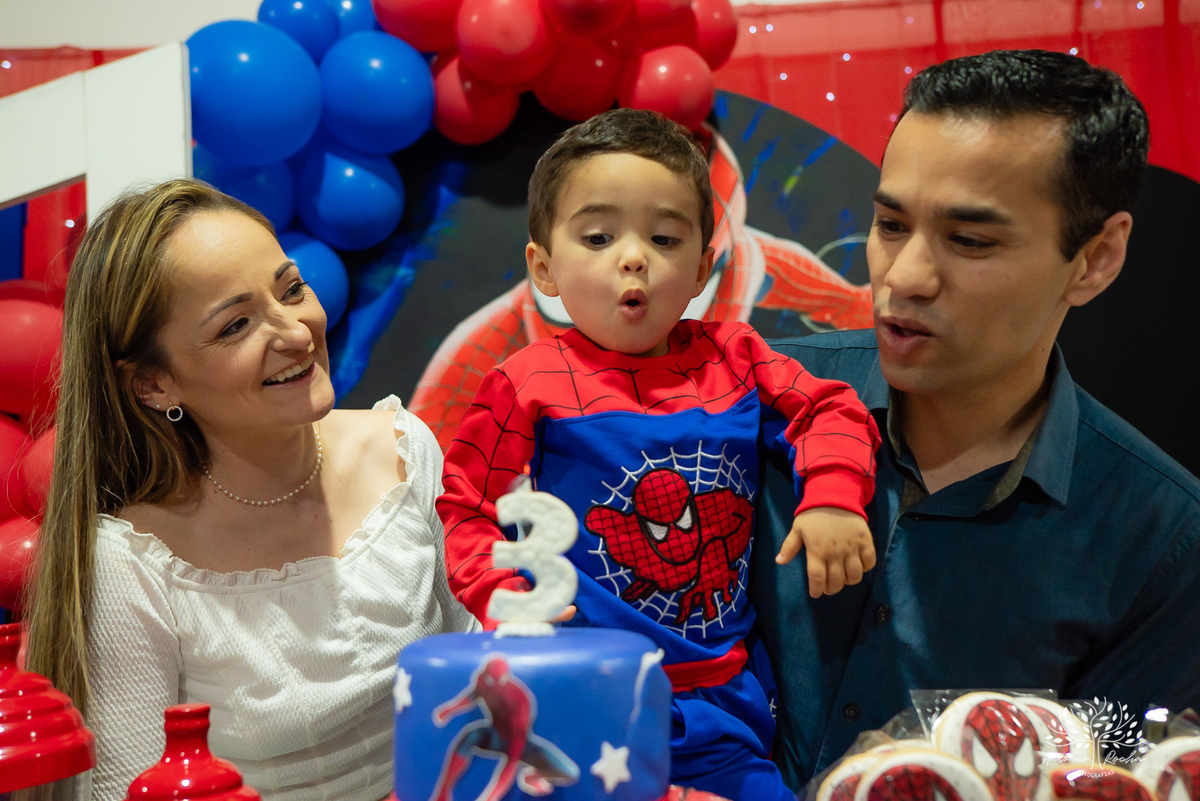 Gustavo – Gustavo 3 Anos – Ricardo – Samantha - Criança Feliz – Fotografia de Família – Homem Aranha – Fest Club - Parabéns – Antonio Rocha Fotografias – Pelotas 
