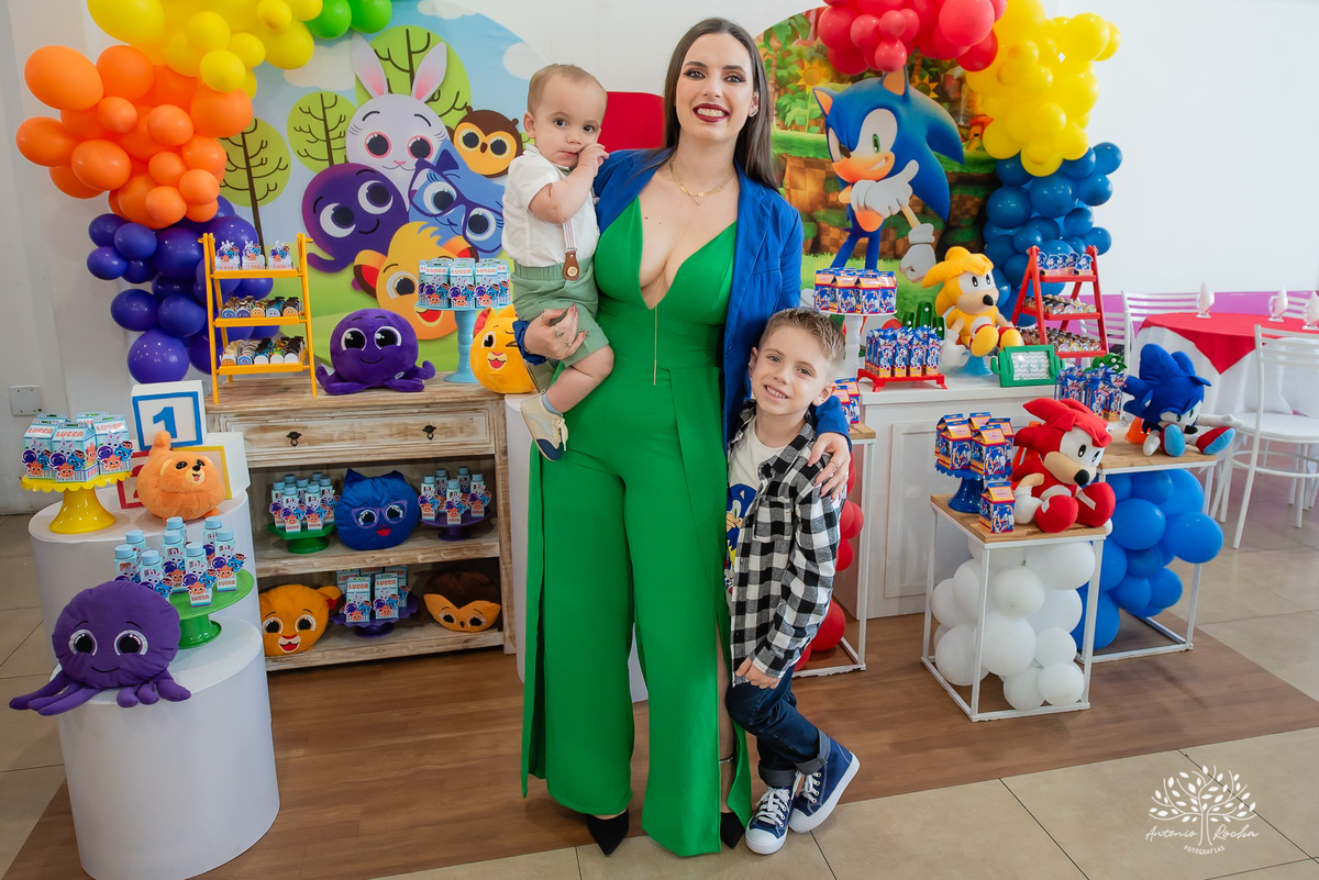 Thiago – Lucca – 6 anos – 1 ano – Primeiro Aninho – Roberta – Tairi – Bolo Fofo – Sonic – Loly Pop Festas infantis – São Francisco – Irmão mais velho – Irmão mais novo - Pelotas – Satolep – Antonio Rocha Fotografias