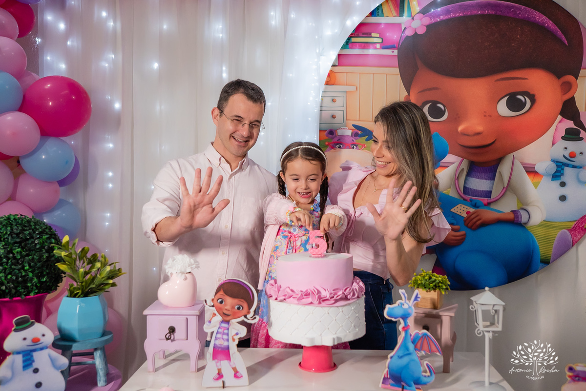 Esther – 5 anos - Festa Infantil - Festa de Criança - Fotografia de Família – Doutora Brinquedos - Antonio Rocha Fotografias - Satolep - Pelotas