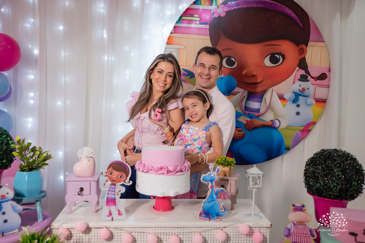 Esther – 5 anos - Festa Infantil - Festa de Criança - Fotografia de Família – Doutora Brinquedos - Antonio Rocha Fotografias - Satolep - Pelotas