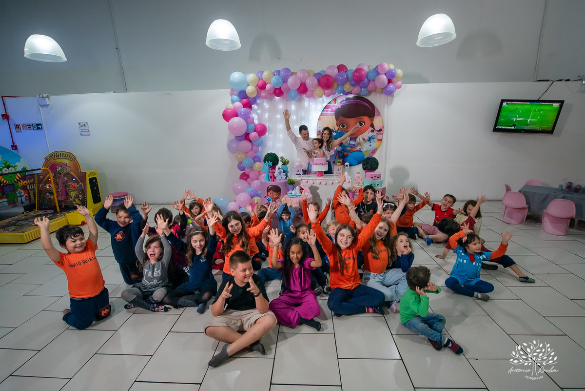 Esther – 5 anos - Festa Infantil - Festa de Criança - Fotografia de Família – Doutora Brinquedos - Antonio Rocha Fotografias - Satolep - Pelotas