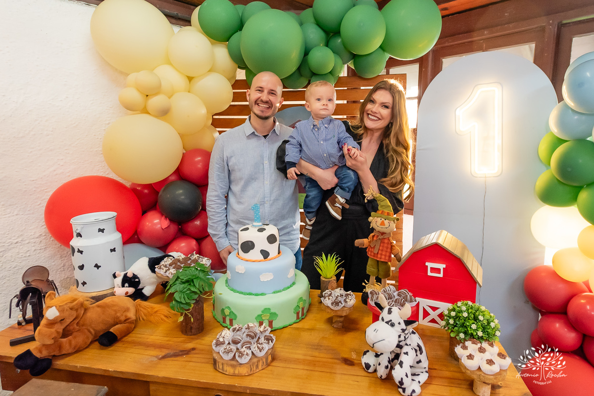 Arthur – 1 ano - Festa Infantil - Festa de Criança - Fotografia de Família – Fazendinha –Hortinha do Arthur - Antonio Rocha Fotografias - Satolep - Pelotas