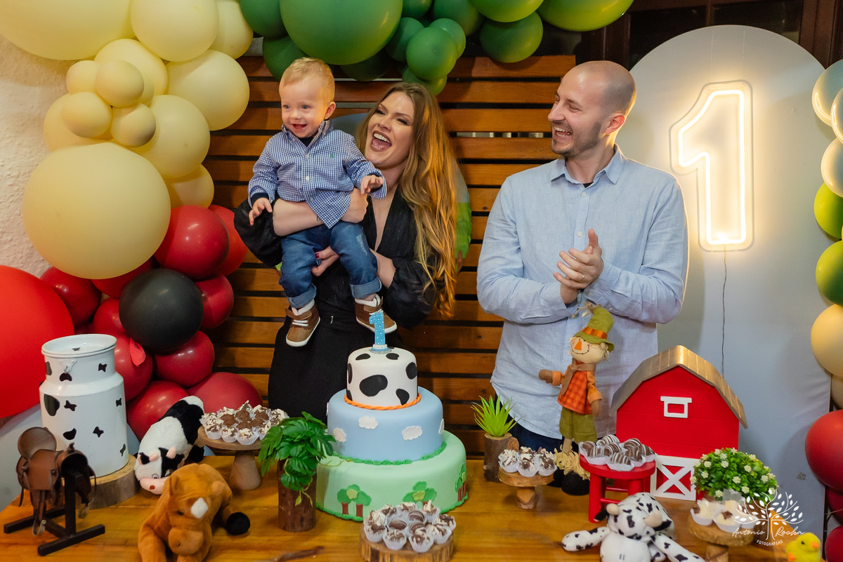 Arthur – 1 ano - Festa Infantil - Festa de Criança - Fotografia de Família – Fazendinha –Hortinha do Arthur - Antonio Rocha Fotografias - Satolep - Pelotas