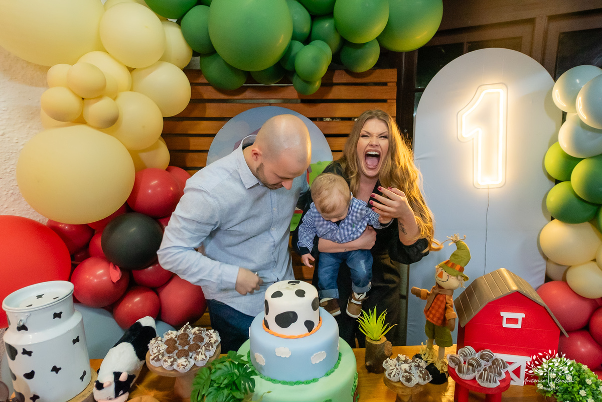 Arthur – 1 ano - Festa Infantil - Festa de Criança - Fotografia de Família – Fazendinha –Hortinha do Arthur - Antonio Rocha Fotografias - Satolep - Pelotas