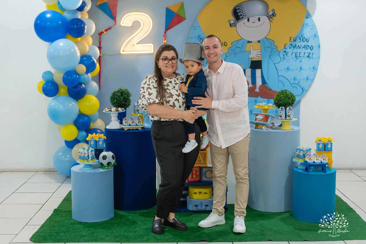 Pedro – 2 anos - Festa Infantil - Festa de Criança - Fotografia de Família – Camila - Menino Maluquinho – Antonio Rocha Fotografias - Satolep - Pelotas