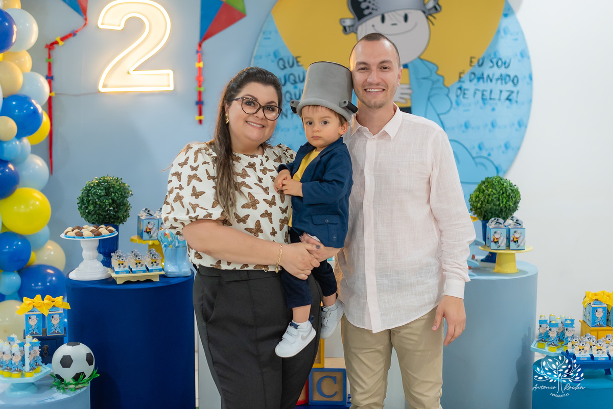 Pedro – 2 anos - Festa Infantil - Festa de Criança - Fotografia de Família – Camila - Menino Maluquinho – Antonio Rocha Fotografias - Satolep - Pelotas