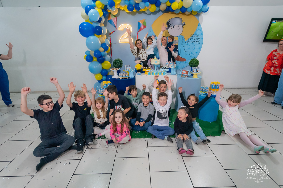 Pedro – 2 anos - Festa Infantil - Festa de Criança - Fotografia de Família – Camila - Menino Maluquinho – Antonio Rocha Fotografias - Satolep - Pelotas