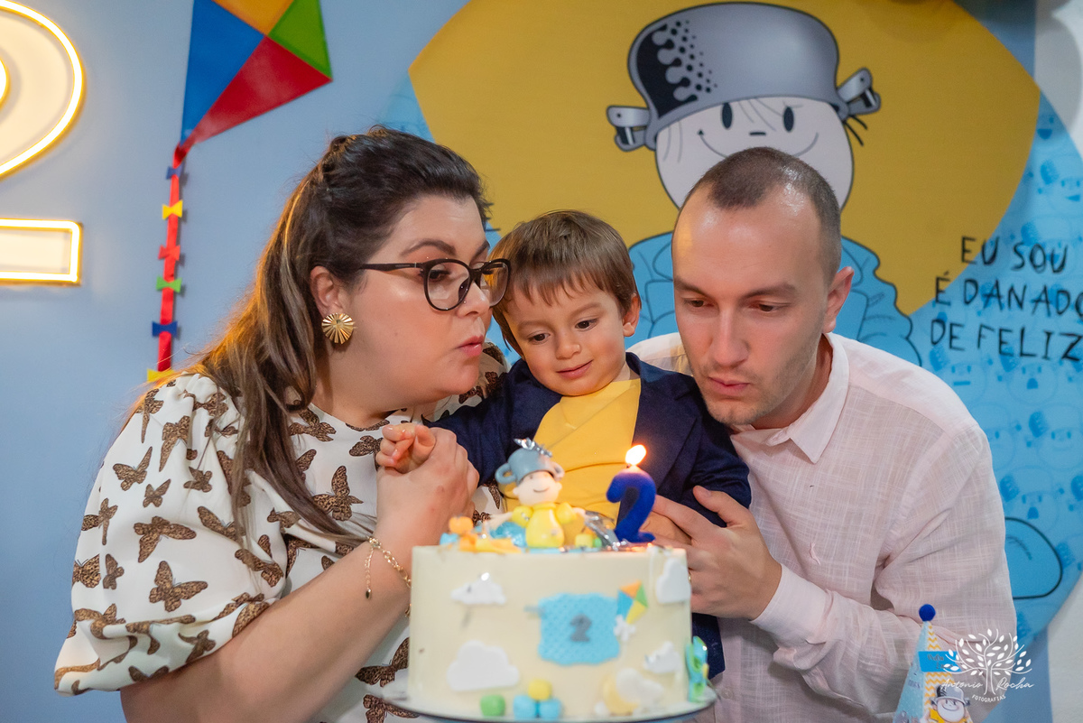 Pedro – 2 anos - Festa Infantil - Festa de Criança - Fotografia de Família – Camila - Menino Maluquinho – Antonio Rocha Fotografias - Satolep - Pelotas