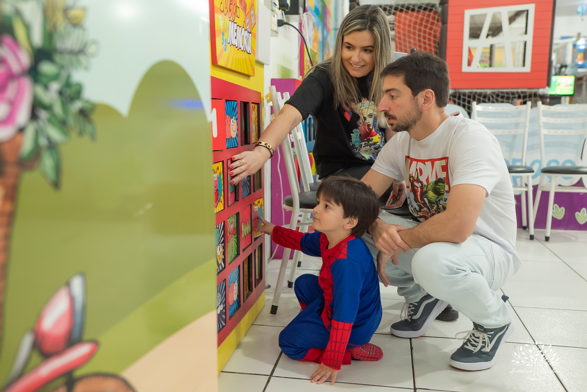 Paolo - 3 anos - Festa Infantil - Festa de Criança - Fotografia de Família – Marvel – Homem Aranha – Arte e Riso – Antonio Rocha Fotografias - Satolep - Pelotas
