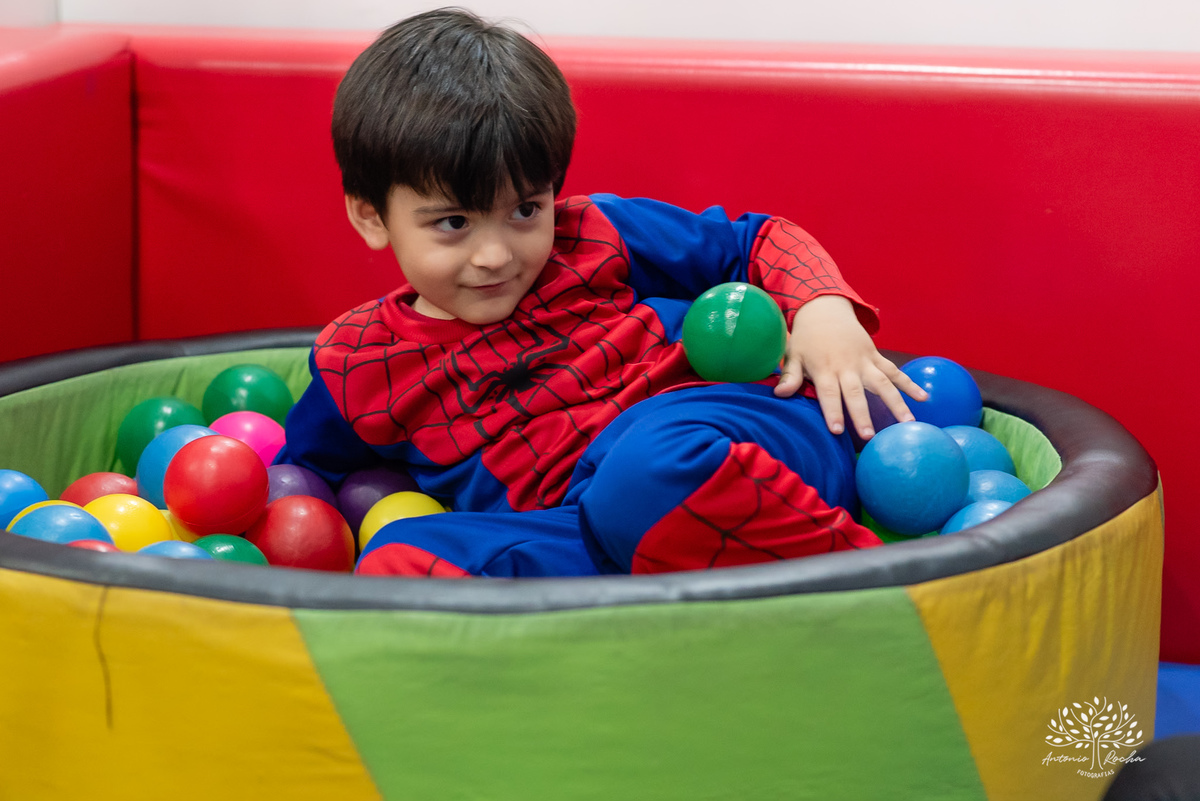 Paolo - 3 anos - Festa Infantil - Festa de Criança - Fotografia de Família – Marvel – Homem Aranha – Arte e Riso – Antonio Rocha Fotografias - Satolep - Pelotas