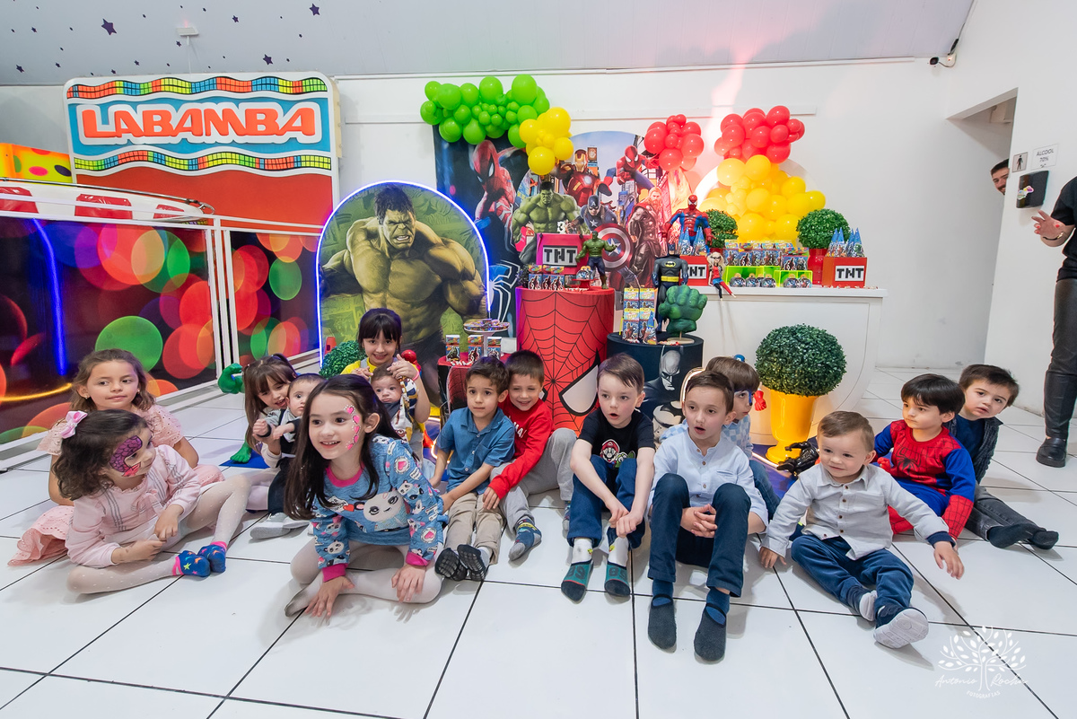 Paolo - 3 anos - Festa Infantil - Festa de Criança - Fotografia de Família – Marvel – Homem Aranha – Arte e Riso – Antonio Rocha Fotografias - Satolep - Pelotas