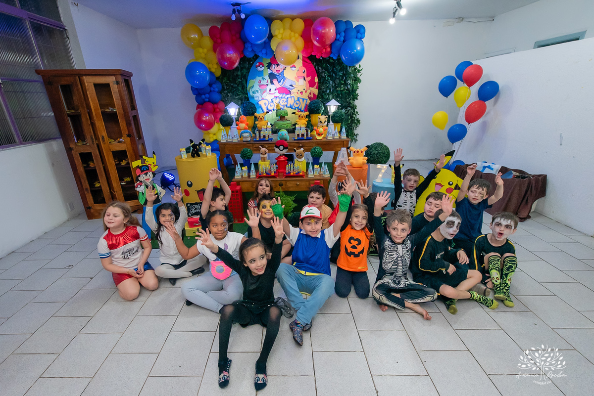 Arthur - 7 anos - Festa Infantil - Festa de Criança - Fotografia de Família – Pokemon – Picachu – Big Fest – Antonio Rocha Fotografias - Satolep - Pelotas