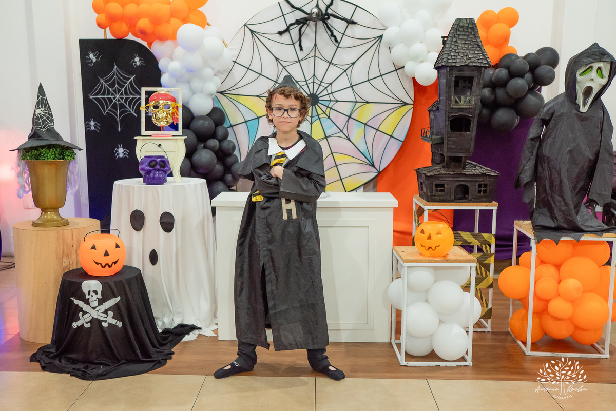 Davi - 8 anos – Gi – André - Festa Infantil - Festa de Criança - Fotografia de Família – Halloween – Harry Poter – Loly Pop – Antonio Rocha Fotografias - Satolep - Pelotas