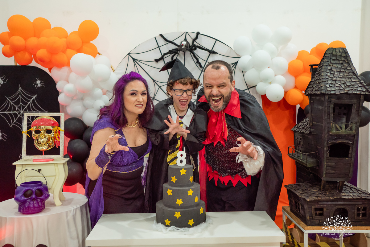 Davi - 8 anos – Gi – André - Festa Infantil - Festa de Criança - Fotografia de Família – Halloween – Harry Poter – Loly Pop – Antonio Rocha Fotografias - Satolep - Pelotas