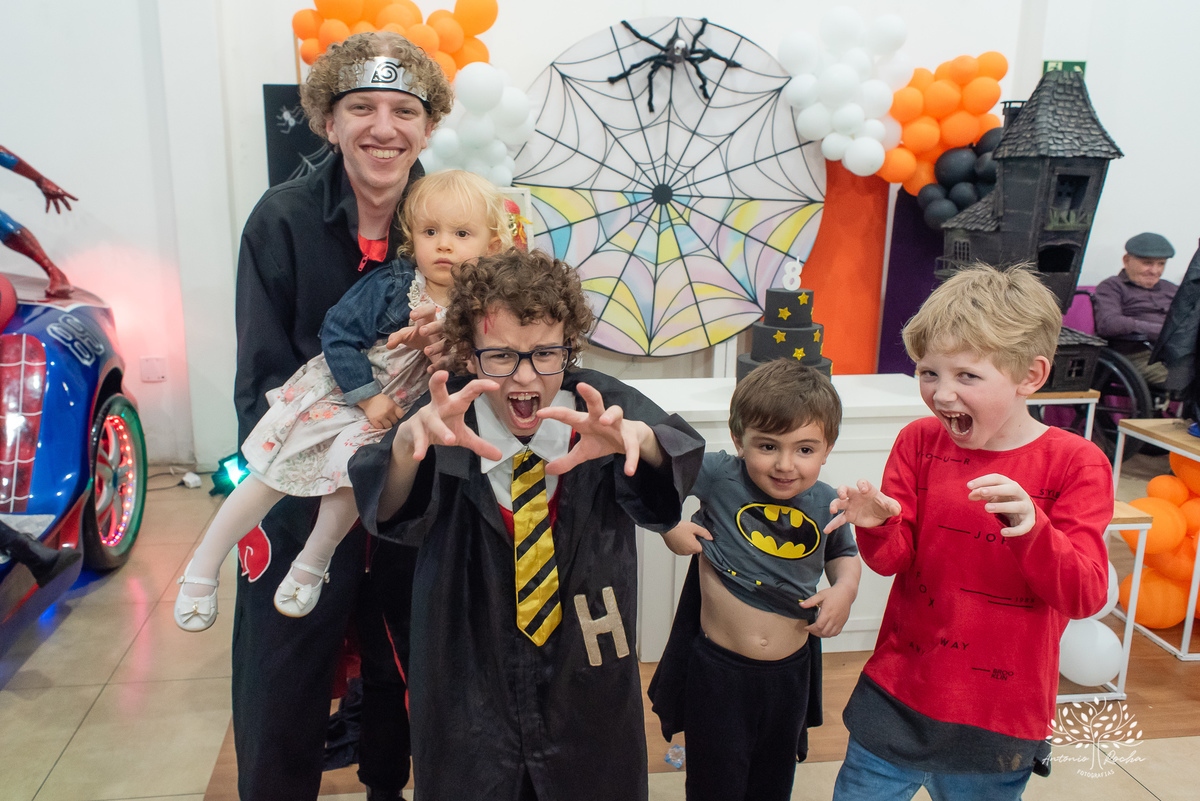 Davi - 8 anos – Gi – André - Festa Infantil - Festa de Criança - Fotografia de Família – Halloween – Harry Poter – Loly Pop – Antonio Rocha Fotografias - Satolep - Pelotas
