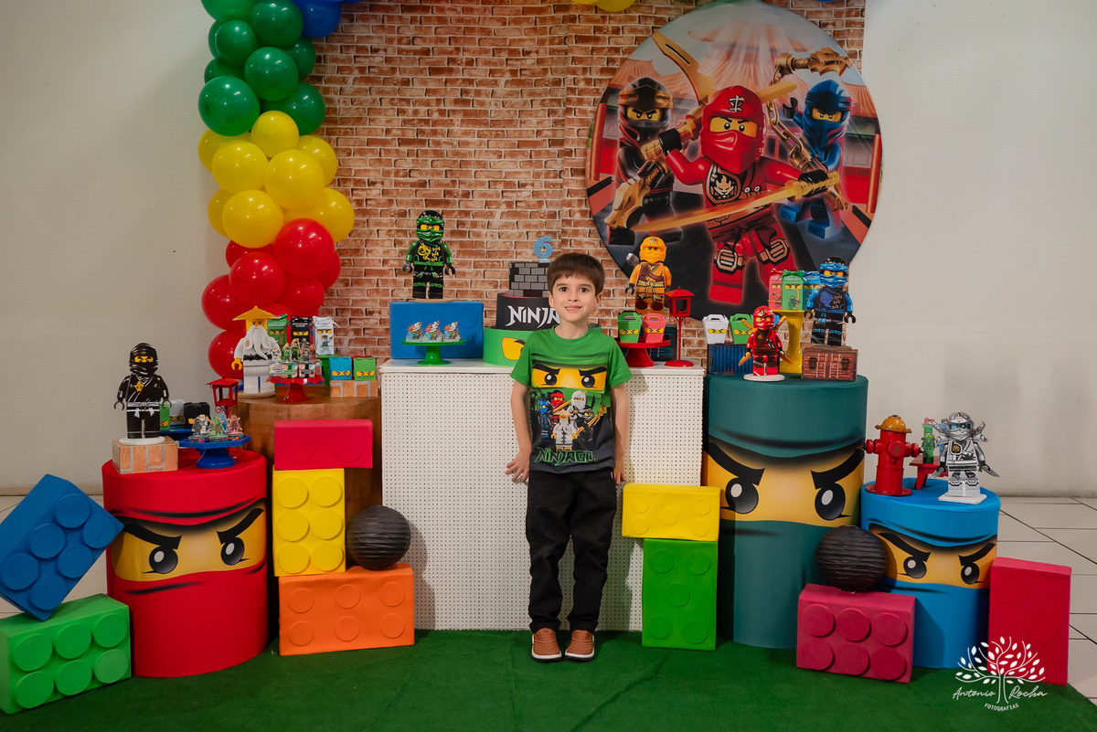Henrique – 6 anos – Festa Infantil - Festa de Criança - Fotografia de Família – Ninjago – Cliff Kids – Antonio Rocha Fotografias - Satolep - Pelotas