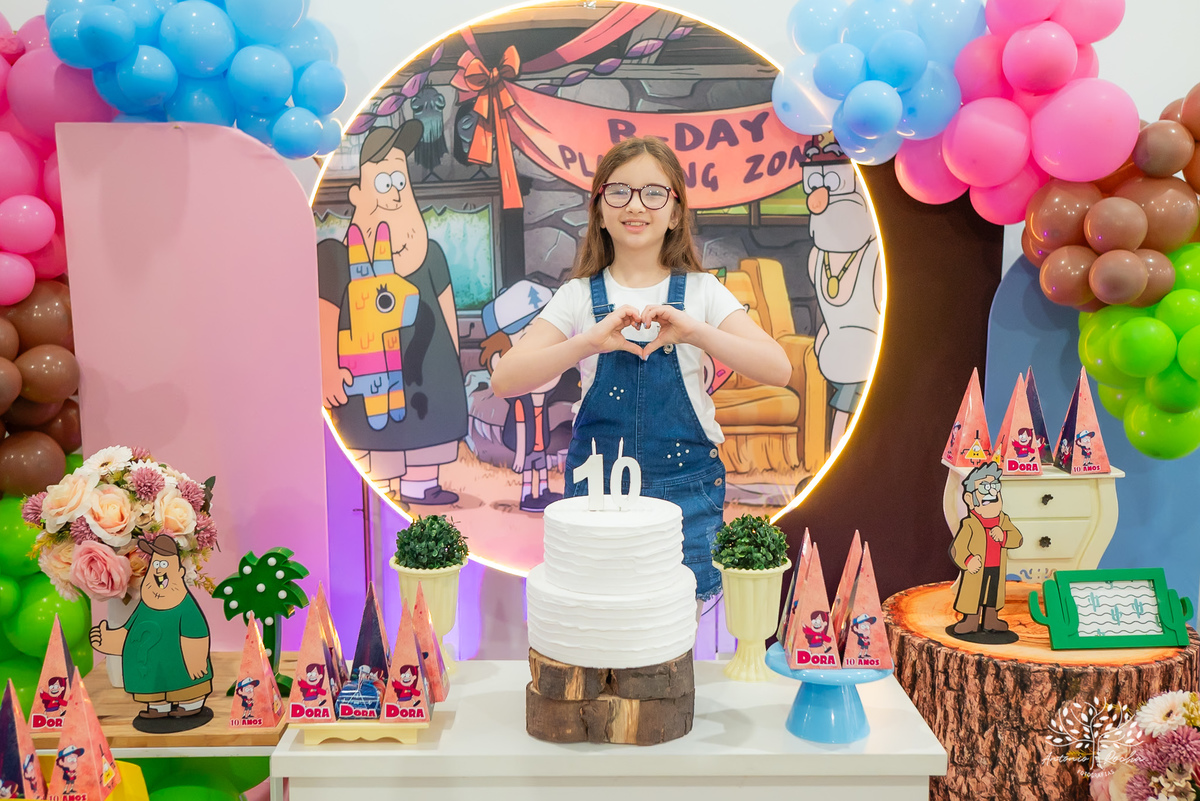 Dora– 10 anos – Festa Infantil - Festa de Criança - Fotografia de Família – Gravity Falls – Cliff Kids – Antonio Rocha Fotografias - Satolep - Pelotas