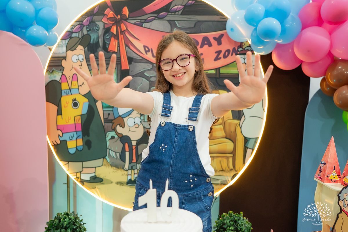 Dora– 10 anos – Festa Infantil - Festa de Criança - Fotografia de Família – Gravity Falls – Cliff Kids – Antonio Rocha Fotografias - Satolep - Pelotas