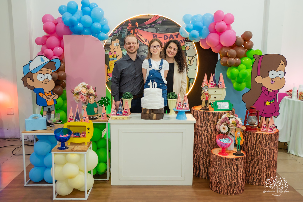 Dora– 10 anos – Festa Infantil - Festa de Criança - Fotografia de Família – Gravity Falls – Cliff Kids – Antonio Rocha Fotografias - Satolep - Pelotas