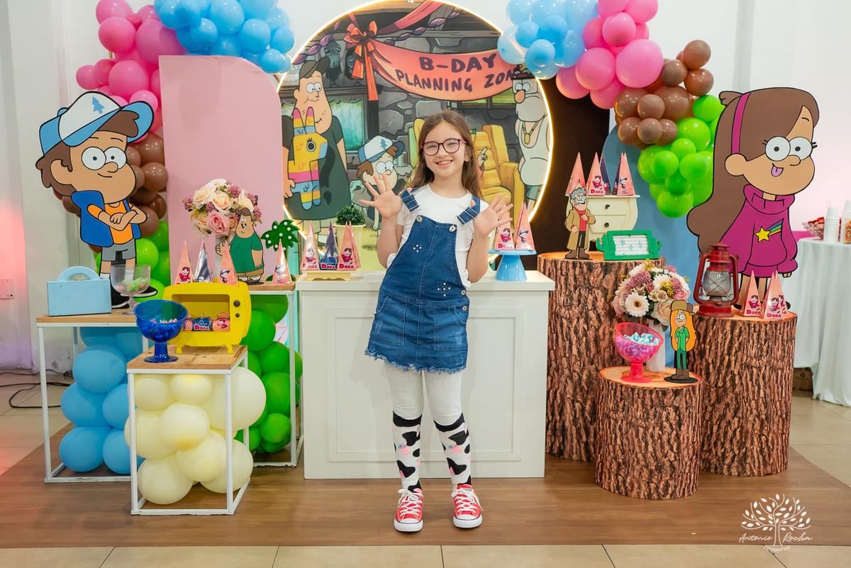 Dora– 10 anos – Festa Infantil - Festa de Criança - Fotografia de Família – Gravity Falls – Cliff Kids – Antonio Rocha Fotografias - Satolep - Pelotas