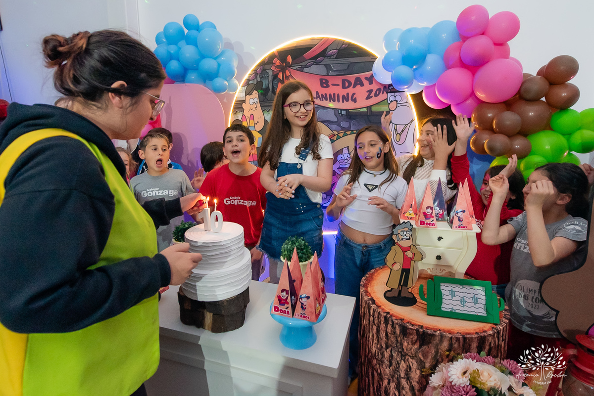 Dora– 10 anos – Festa Infantil - Festa de Criança - Fotografia de Família – Gravity Falls – Cliff Kids – Antonio Rocha Fotografias - Satolep - Pelotas