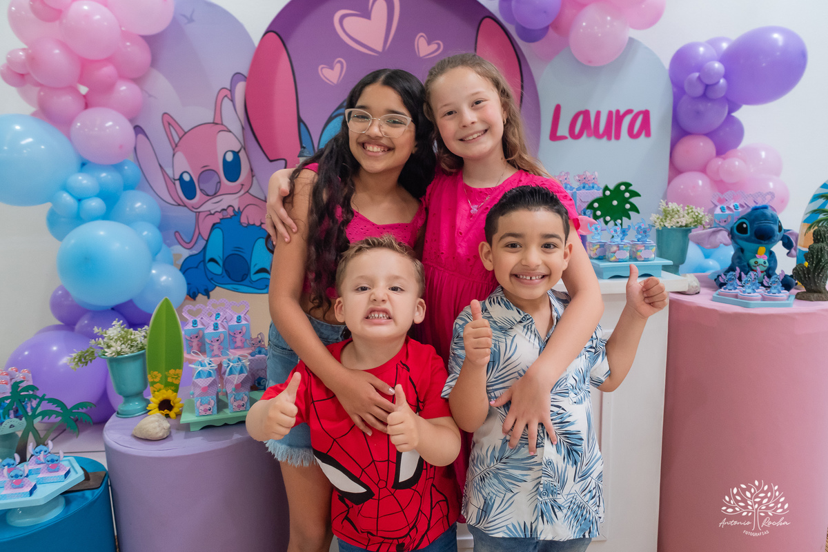 Laura – Cliff Kids – Stitch – Festa Infantil – Festa de Criança – Fotografia de Família - Pelotas - Antonio Rocha Fotografias