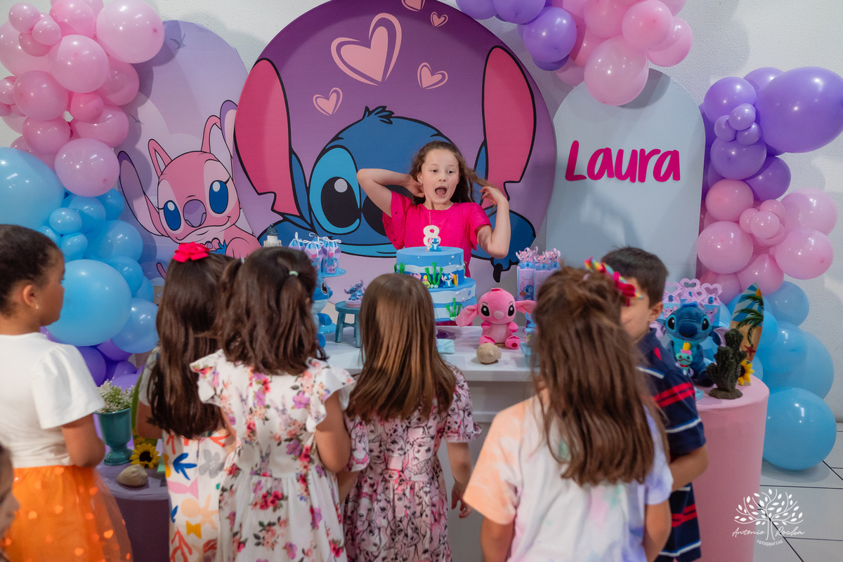 Laura – Cliff Kids – Stitch – Festa Infantil – Festa de Criança – Fotografia de Família - Pelotas - Antonio Rocha Fotografias