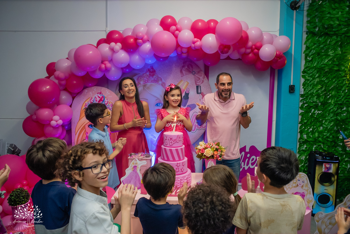 Cecília – Candy Club - Festa Infantil – Festa de Criança – Fotografia de Família – Barbie - Pelotas - Antonio Rocha Fotografias