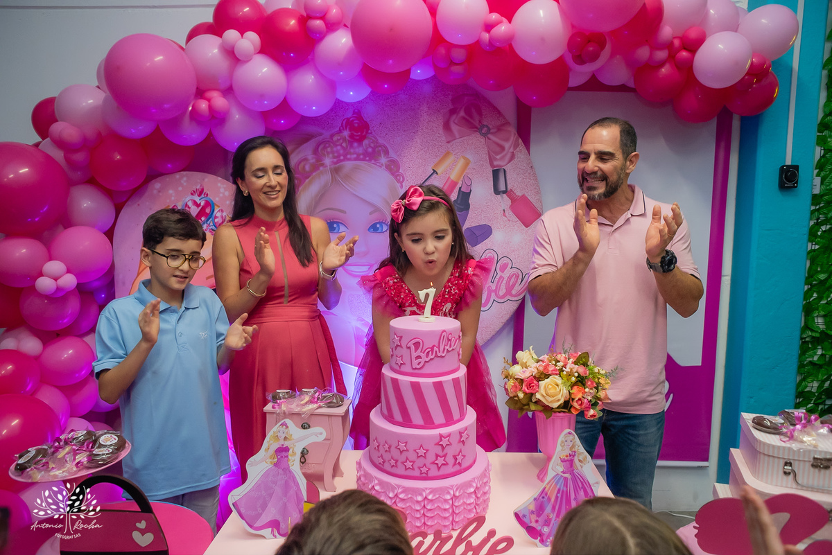 Cecília – Candy Club - Festa Infantil – Festa de Criança – Fotografia de Família – Barbie - Pelotas - Antonio Rocha Fotografias