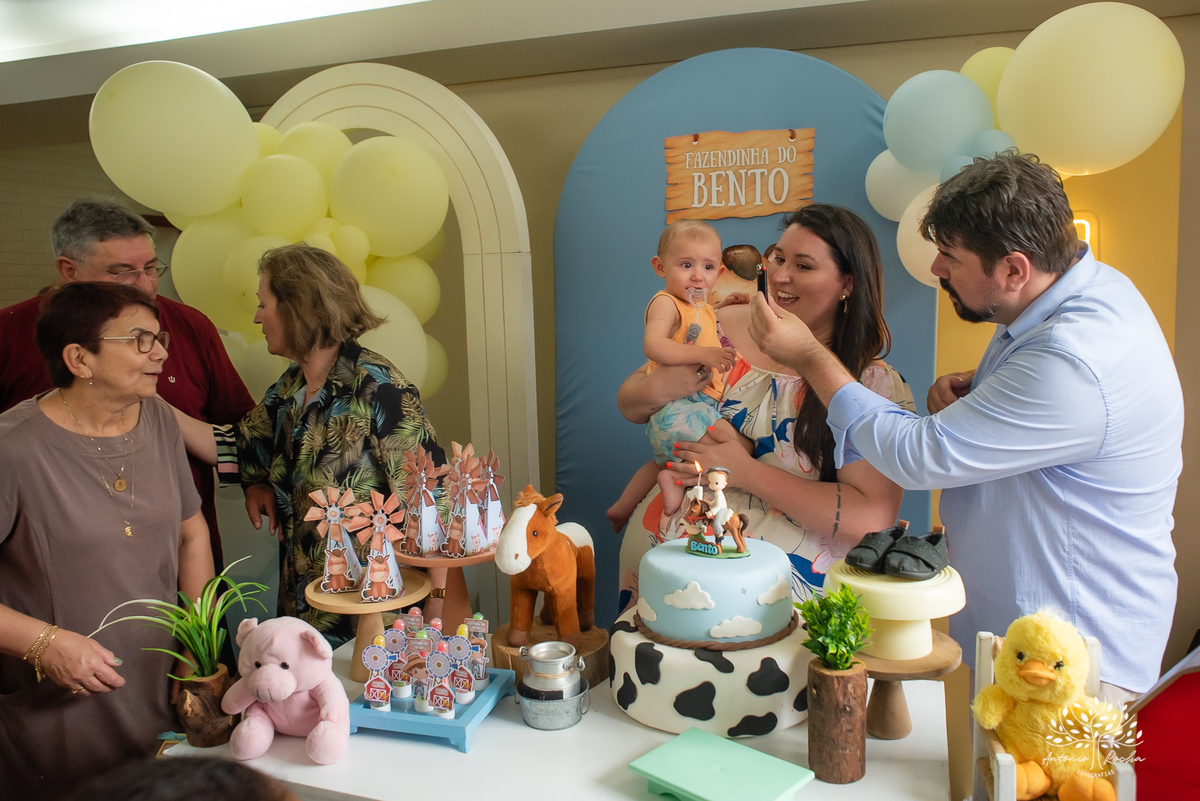 Bento – Primeiro Aninho – 1 ano - Associação Rural de Pelotas - Festa Infantil – Festa de Criança – Fotografia de Família – Decoração Fazendinha – Realize Festas - @realizefestaspelotas - Pelotas - Antonio Rocha Fotografias