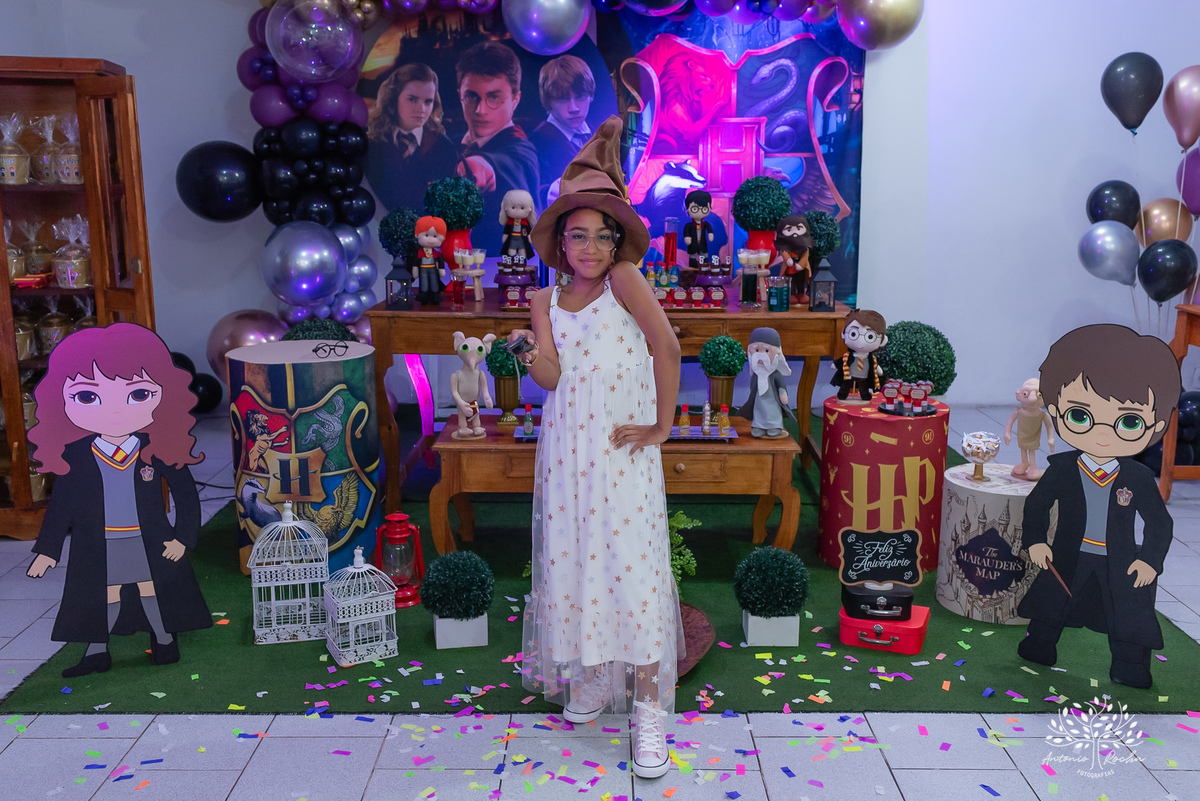 Maria Cecília – Big Fest – Festa Surpresa - Harry Potter - Festa Infantil – Festa de Criança – Batata Frita - Fotografia de Família - Pelotas - Antonio Rocha Fotografias