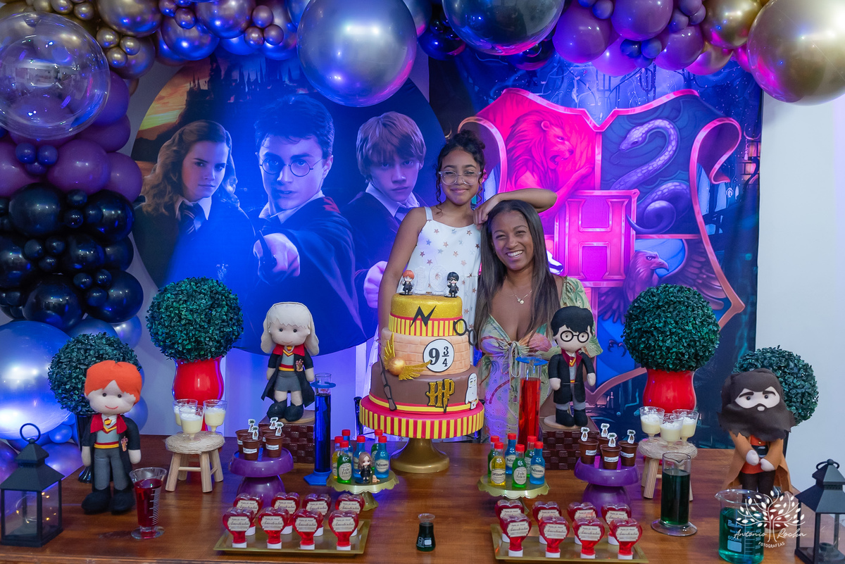 Maria Cecília – Big Fest – Festa Surpresa - Harry Potter - Festa Infantil – Festa de Criança – Batata Frita - Fotografia de Família - Pelotas - Antonio Rocha Fotografias