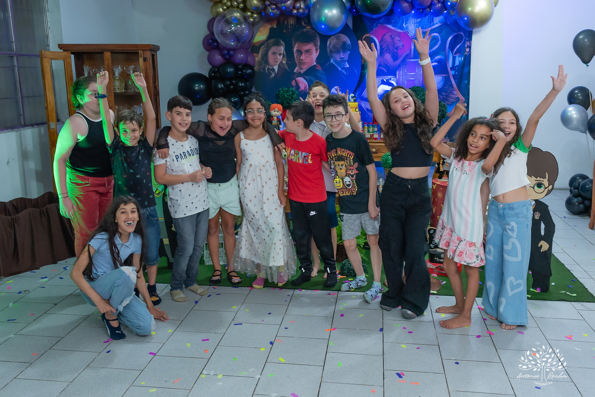 Maria Cecília – Big Fest – Festa Surpresa - Harry Potter - Festa Infantil – Festa de Criança – Batata Frita - Fotografia de Família - Pelotas - Antonio Rocha Fotografias
