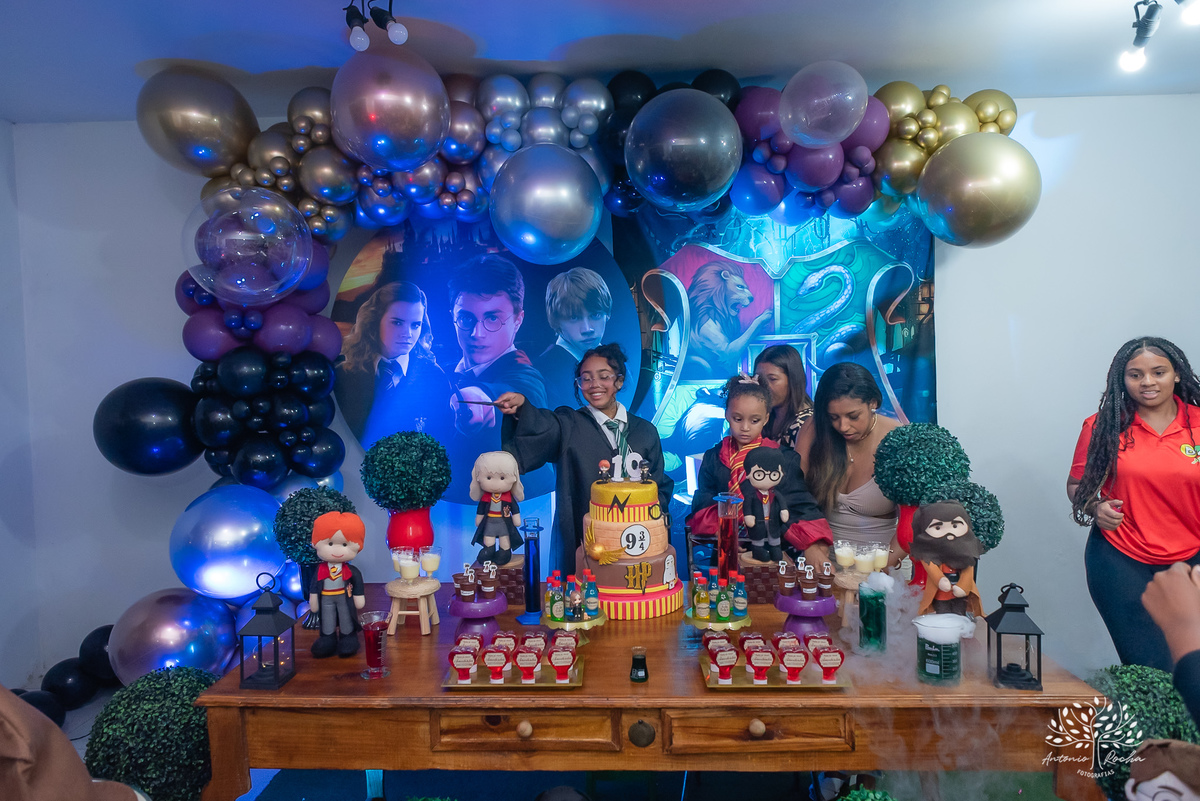 Maria Cecília – Big Fest – Festa Surpresa - Harry Potter - Festa Infantil – Festa de Criança – Batata Frita - Fotografia de Família - Pelotas - Antonio Rocha Fotografias