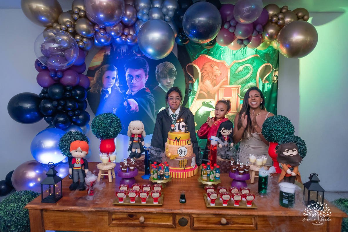 Maria Cecília – Big Fest – Festa Surpresa - Harry Potter - Festa Infantil – Festa de Criança – Batata Frita - Fotografia de Família - Pelotas - Antonio Rocha Fotografias