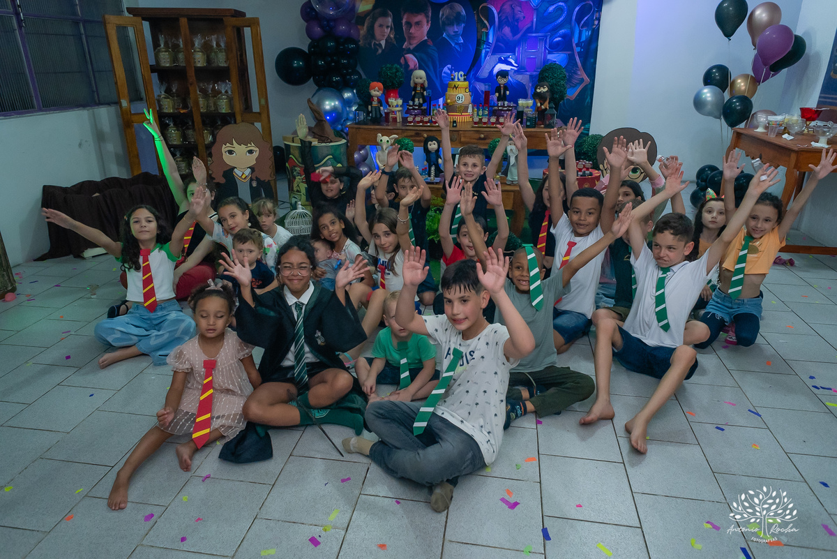 Maria Cecília – Big Fest – Festa Surpresa - Harry Potter - Festa Infantil – Festa de Criança – Batata Frita - Fotografia de Família - Pelotas - Antonio Rocha Fotografias
