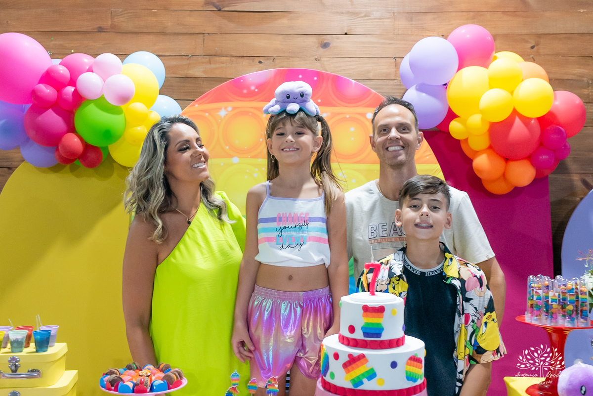 Rafaela - Rafa– 7 anos – Brincar e Ser Feliz – Festa Infantil – Fotografia de Família - Fotos de Aniversário - Festa de Criança - Pelotas - Antonio Rocha Fotografias