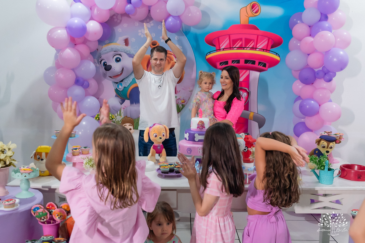 Chiara – 3 anos – Festa Infantil – Festa de Criança – Festa de Família – fotografia – Patrulha Canina – Fotos de Aniversário – Soneca – Antonio Rocha Fotografias