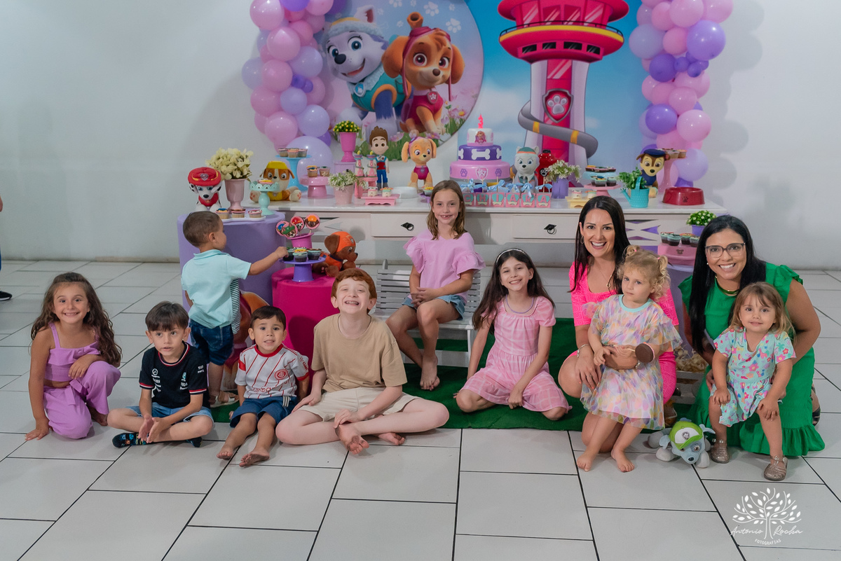 Chiara – 3 anos – Festa Infantil – Festa de Criança – Festa de Família – fotografia – Patrulha Canina – Fotos de Aniversário – Soneca – Antonio Rocha Fotografias