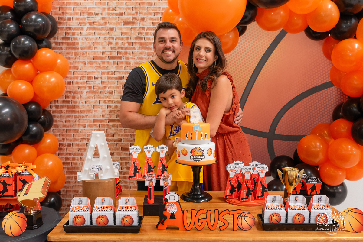 Augusto – 5 anos - Festa Infantil – Festa de Criança – Festa de Família – fotografia – basquete – NBA – Cliff Kids – Fotos de Aniversário - Antonio Rocha Fotografias - Pelotas