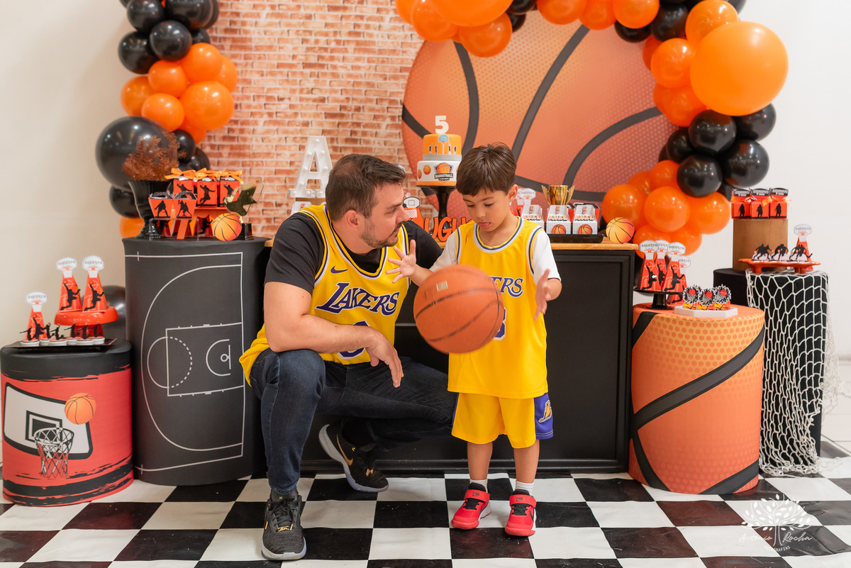 Augusto – 5 anos - Festa Infantil – Festa de Criança – Festa de Família – fotografia – basquete – NBA – Cliff Kids – Fotos de Aniversário - Antonio Rocha Fotografias - Pelotas