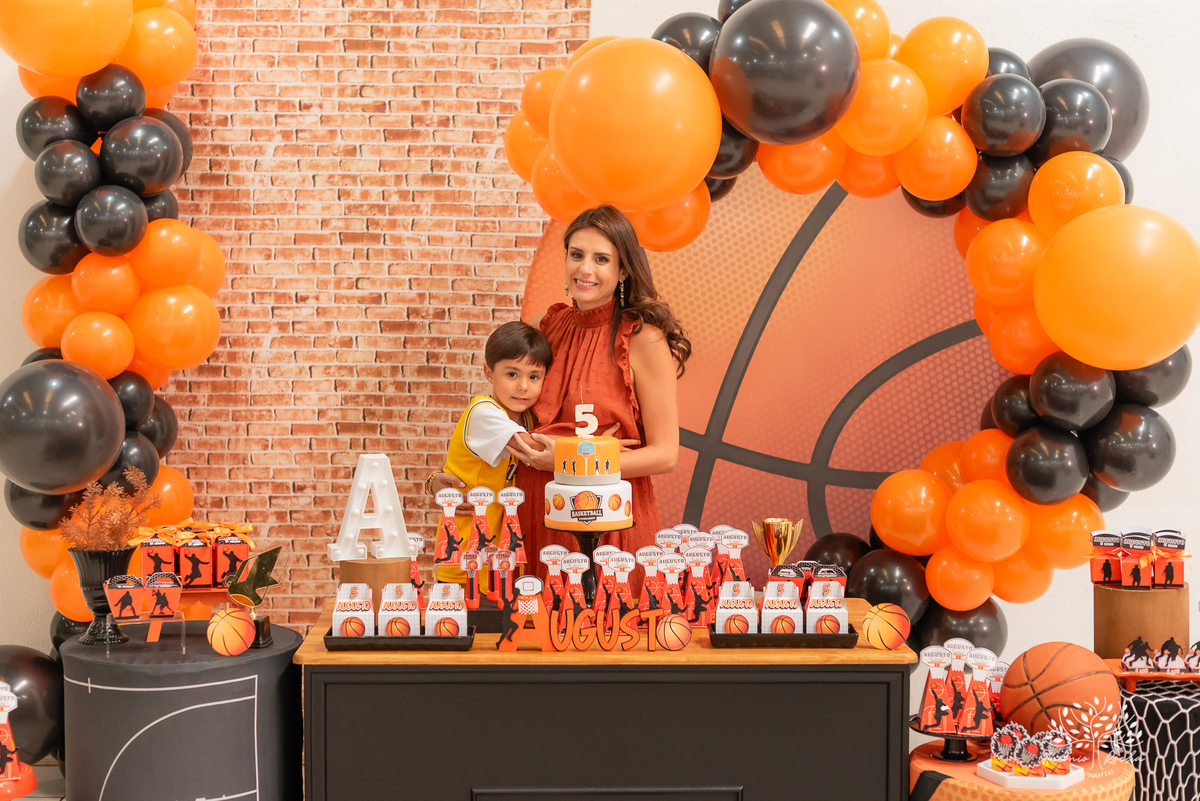 Augusto – 5 anos - Festa Infantil – Festa de Criança – Festa de Família – fotografia – basquete – NBA – Cliff Kids – Fotos de Aniversário - Antonio Rocha Fotografias - Pelotas