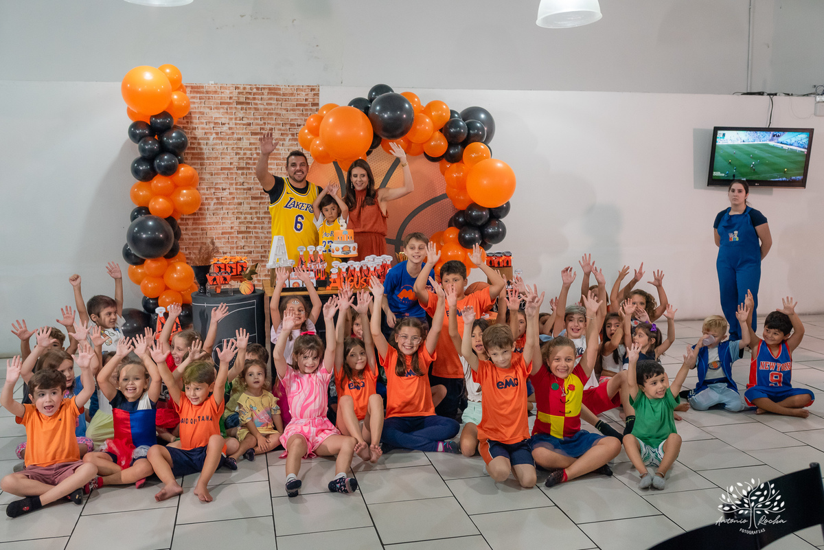 Augusto – 5 anos - Festa Infantil – Festa de Criança – Festa de Família – fotografia – basquete – NBA – Cliff Kids – Fotos de Aniversário - Antonio Rocha Fotografias - Pelotas