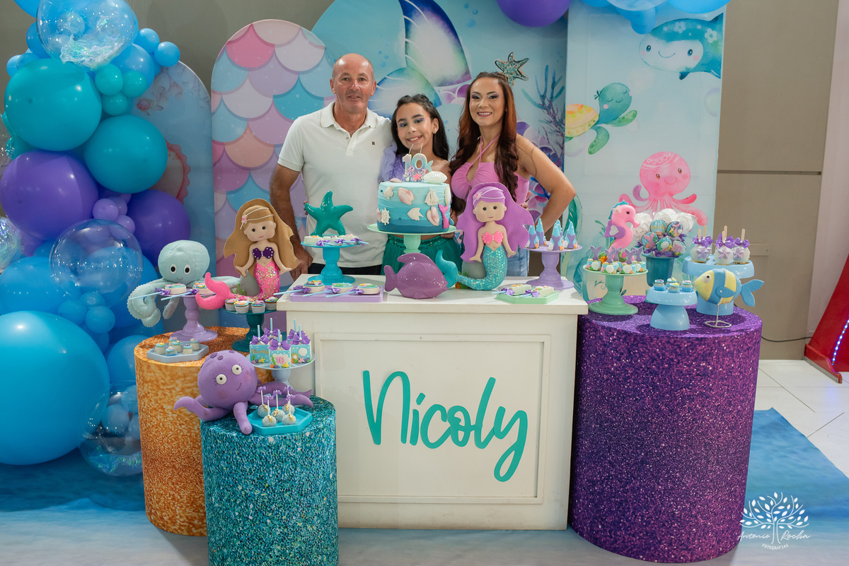 Nicoly – Dez Anos – 10 anos – Sereia – Fundo do Mar – decoração – Tio Guigui – Balões de Hélio – Tirolesa – Doces – estação Milkshake – Estação Açaí – Antonio Rocha Fotografias – Pelotas - realizefestaspelotas - cassianoblefestas