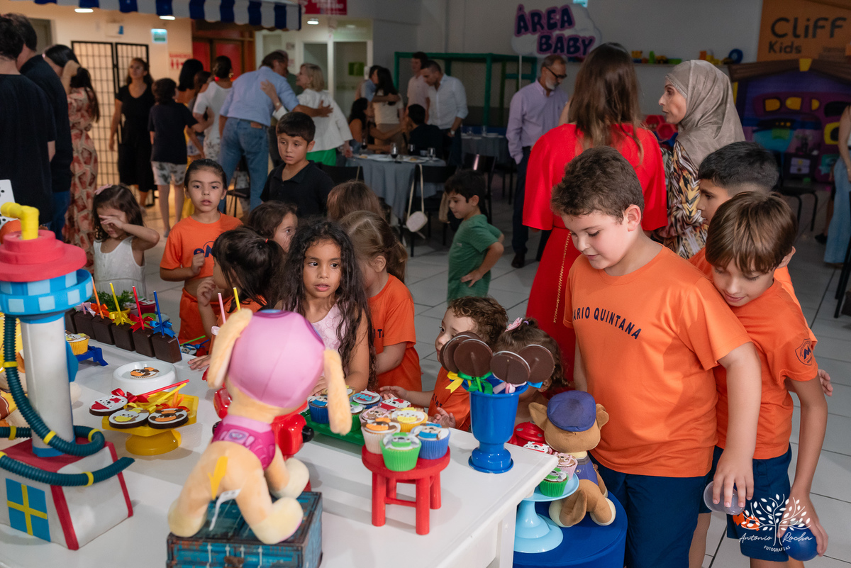 Shaawkat - 3 anos – Cliff Kids – Patrulha Canina – Sara – Mario Quintana – festa em salão – festa infantil – Antonio Rocha Fotografias - Pelotas