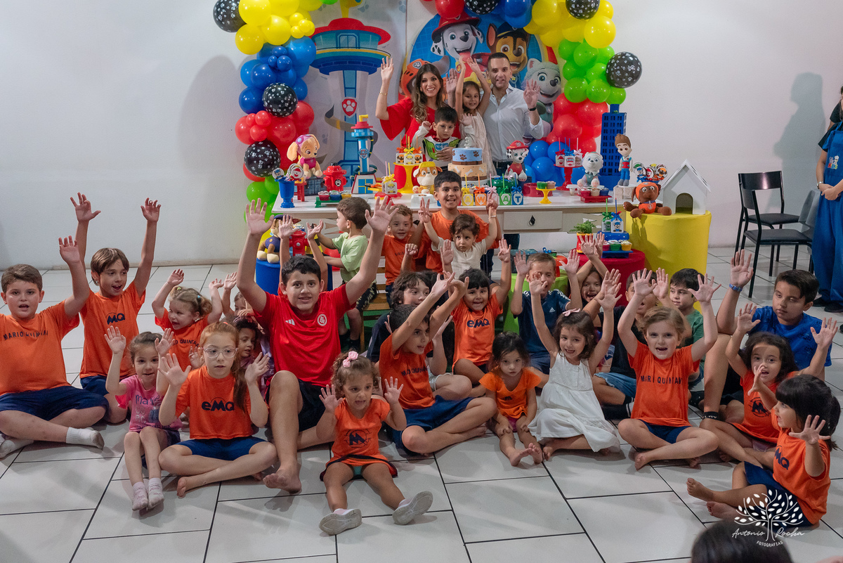 Shaawkat - 3 anos – Cliff Kids – Patrulha Canina – Sara – Mario Quintana – festa em salão – festa infantil – Antonio Rocha Fotografias - Pelotas