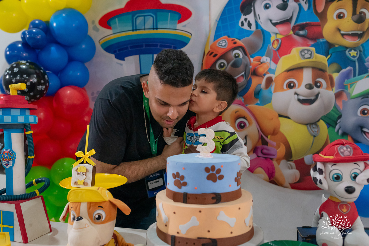 Shaawkat - 3 anos – Cliff Kids – Patrulha Canina – Sara – Mario Quintana – festa em salão – festa infantil – Antonio Rocha Fotografias - Pelotas