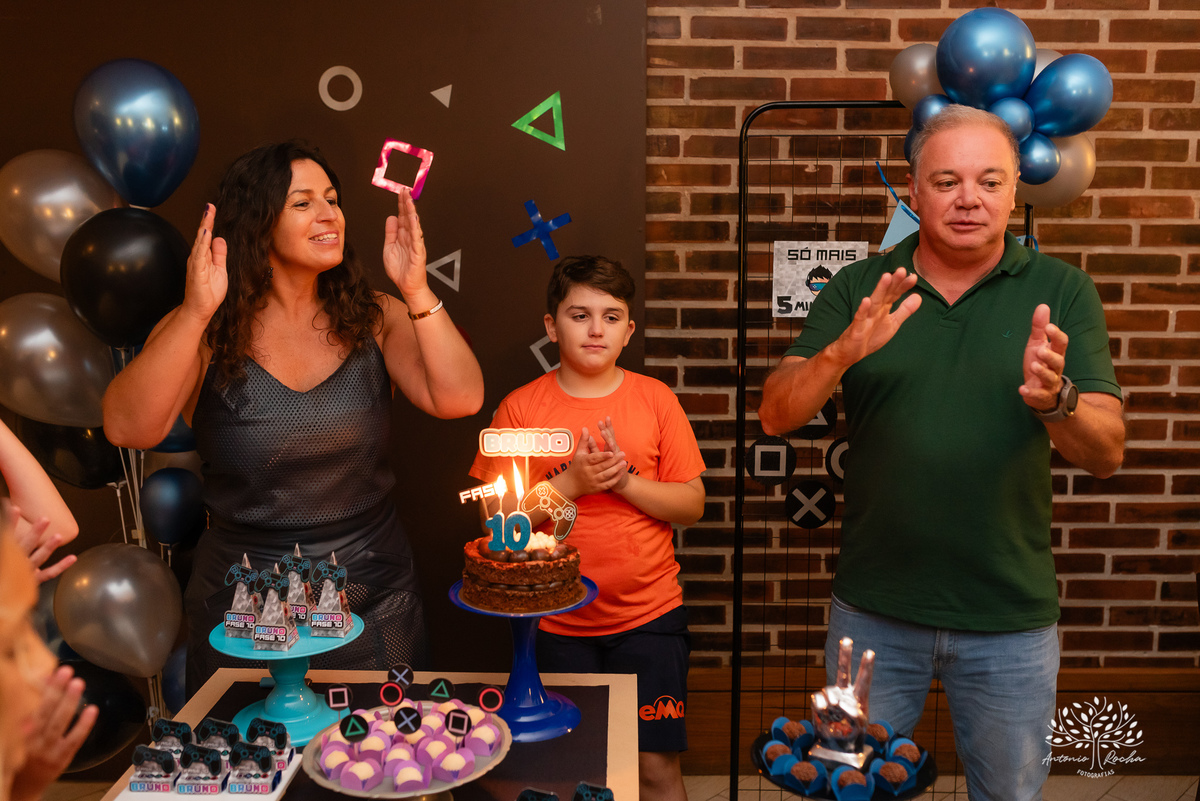 Bruno – 10 anos – dez anos – Aniversario em casa – Condominio Lagos – Festa pos escola – Mário Quintana – Festa de play – Antonio Rocha Fotografias - Pelotas
