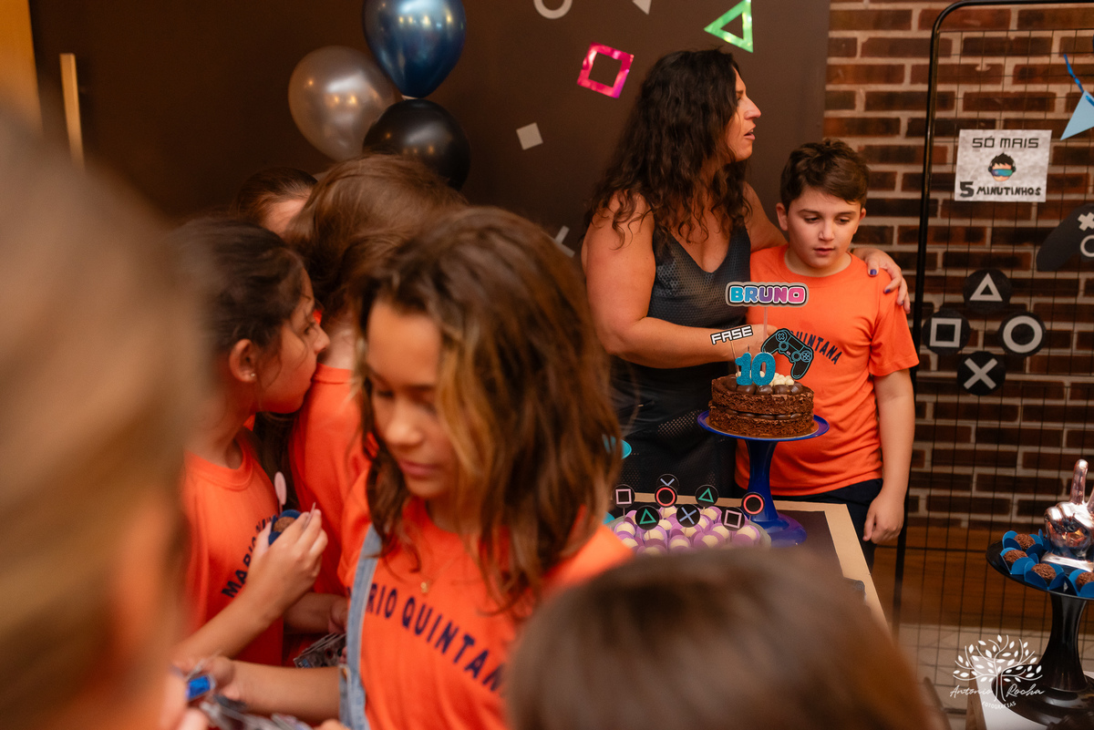 Bruno – 10 anos – dez anos – Aniversario em casa – Condominio Lagos – Festa pos escola – Mário Quintana – Festa de play – Antonio Rocha Fotografias - Pelotas